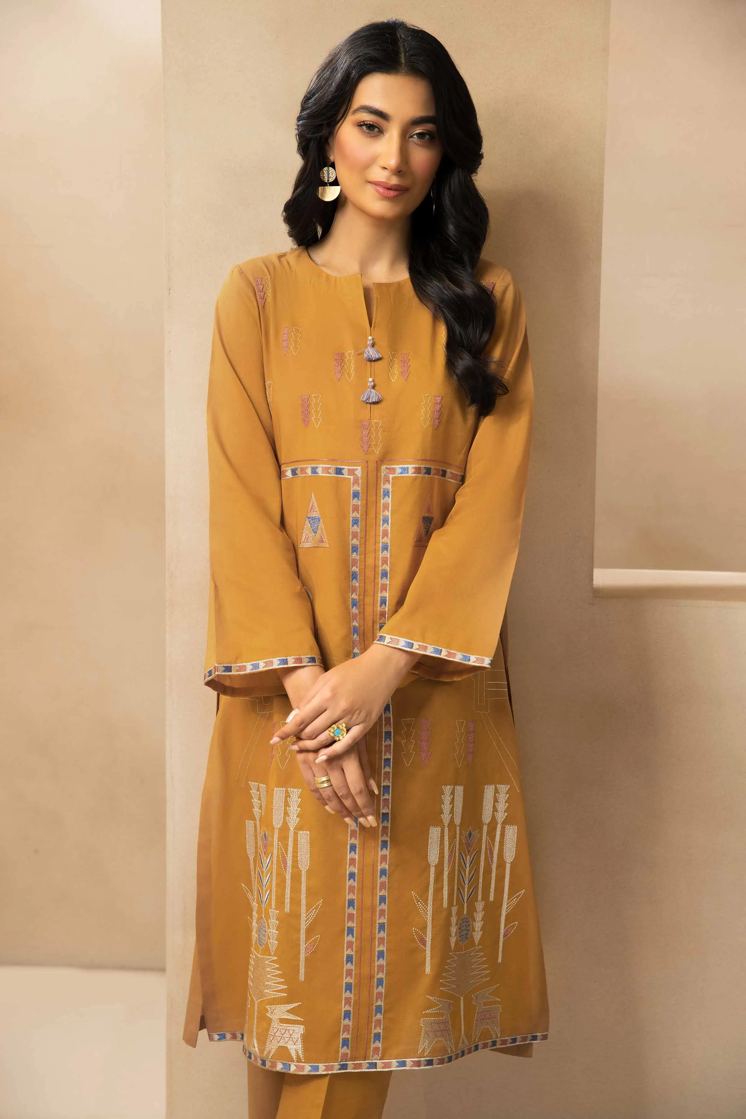 2 Piece - Dyed Embroidered Suit - 42301029