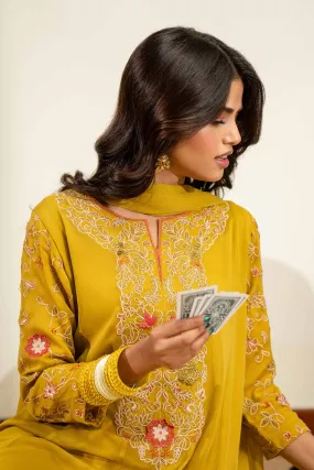 2 Piece - Embroidered Suit - KFS24-24