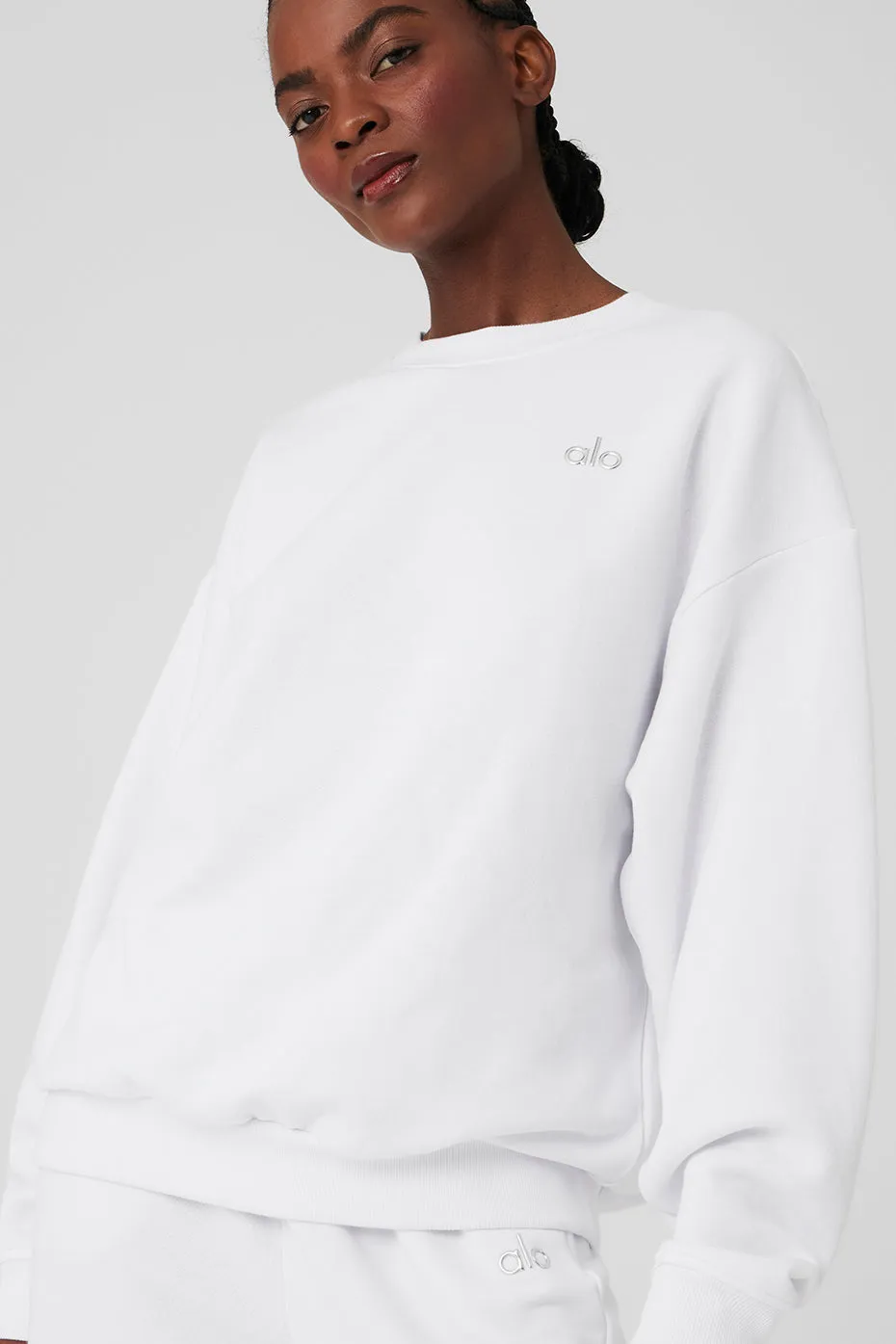 Accolade Crew Neck Pullover - White