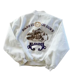 Alabama Pass It Down White Satin Jacket Size M/L