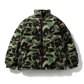 BAPE ABC Camo Reversible Down Jacket Green