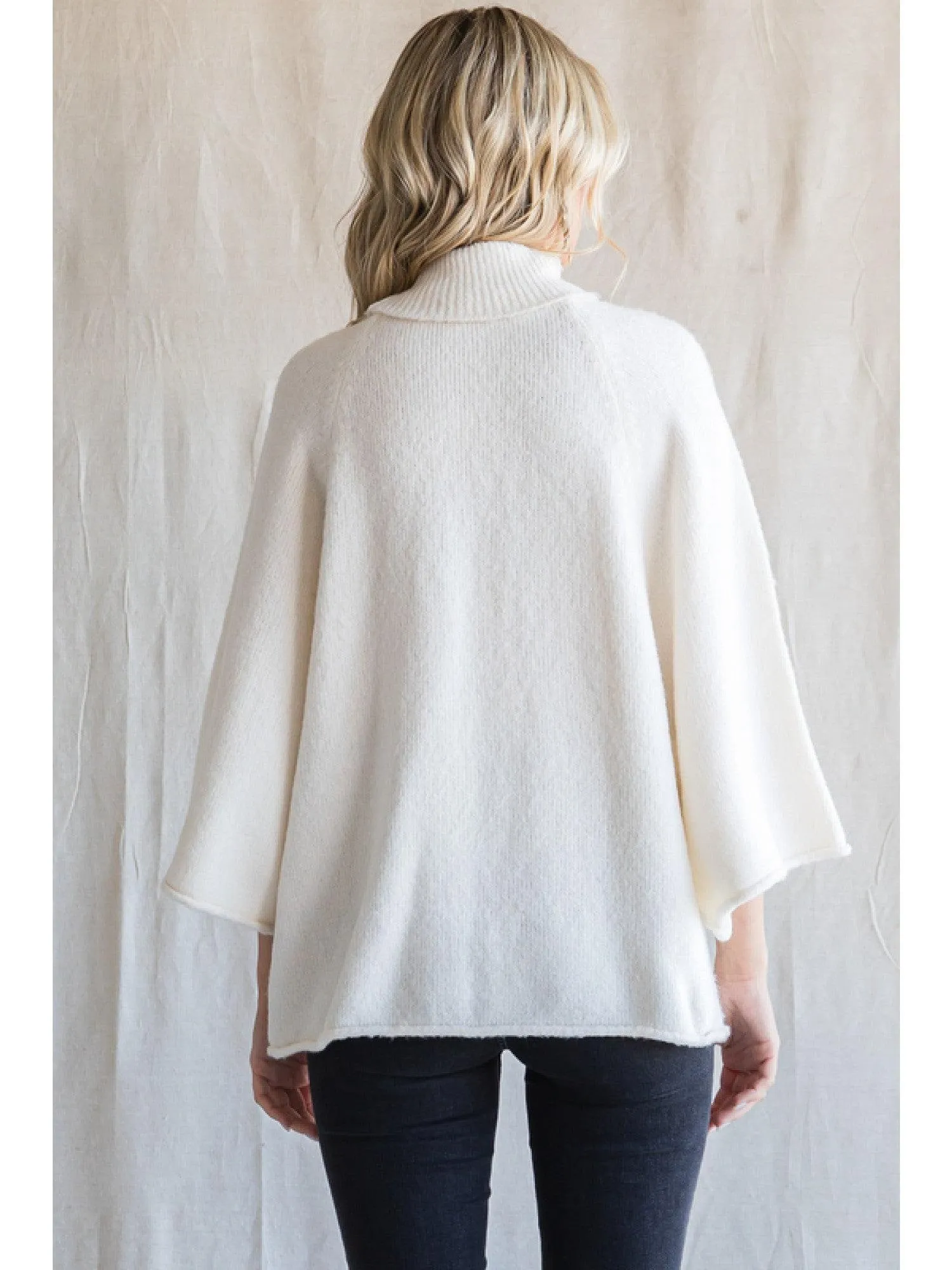 Boxy Turtleneck Sweater