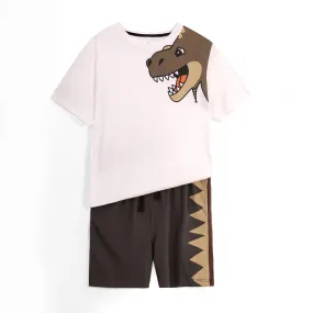 Boys Soft Cotton "Dino" Printed Suit