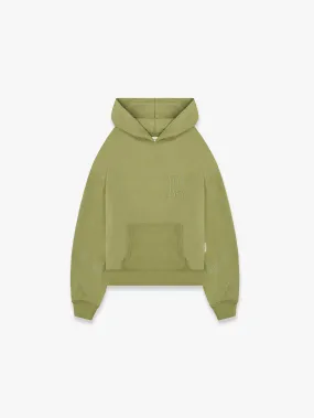 DOUBLE LAYED HOODIE - GREEN