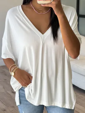 Effortless Oversized Tunic | White