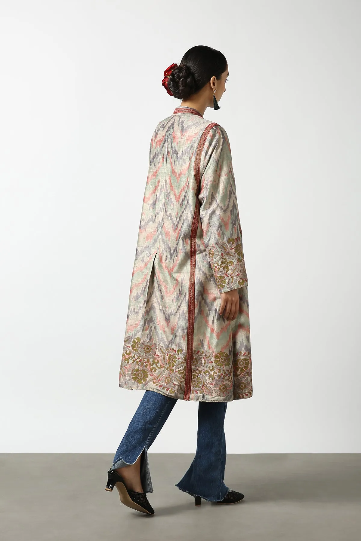 Ikat Long Coat