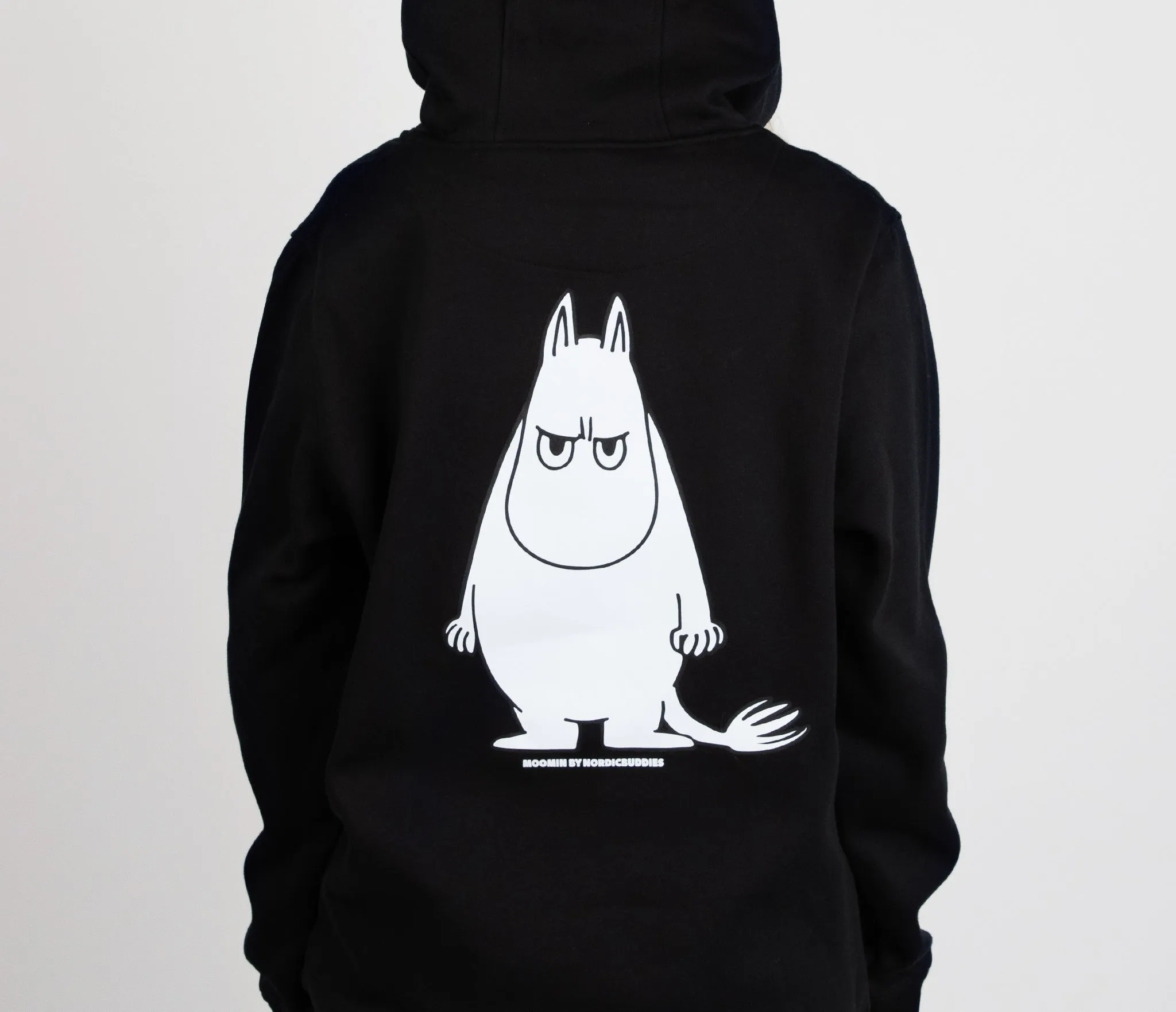 Moomintroll's Temper Hoodie Unisex - Black