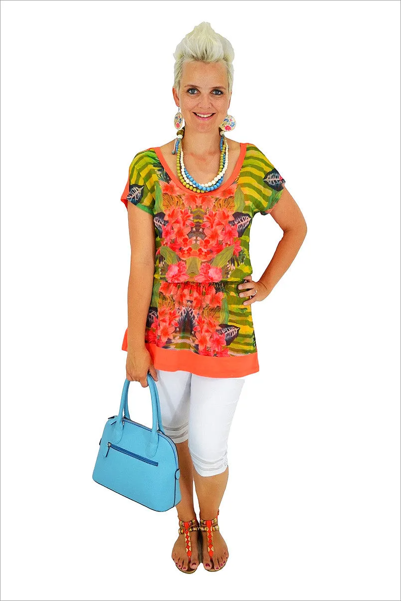 Orange Flower Tunic