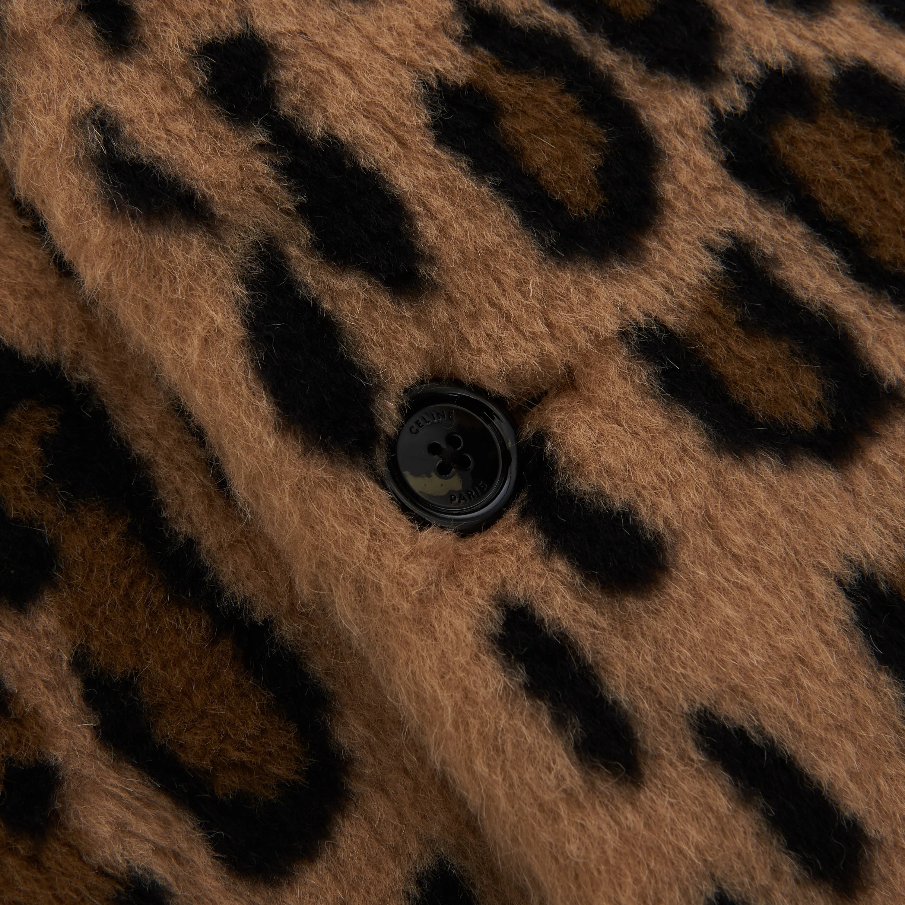 Oversized MAC Coat In Leopard Print Alpaca