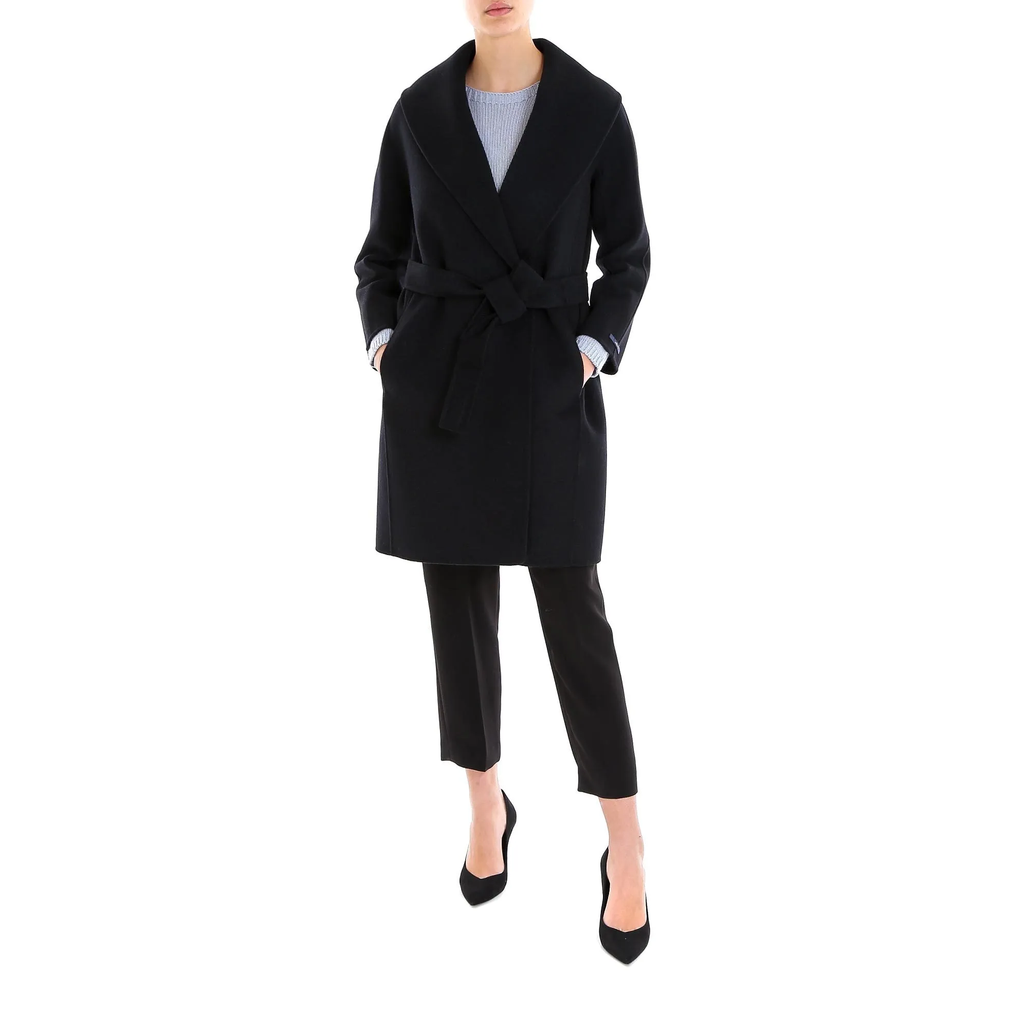 'S Max Mara Belted Wrap Coat