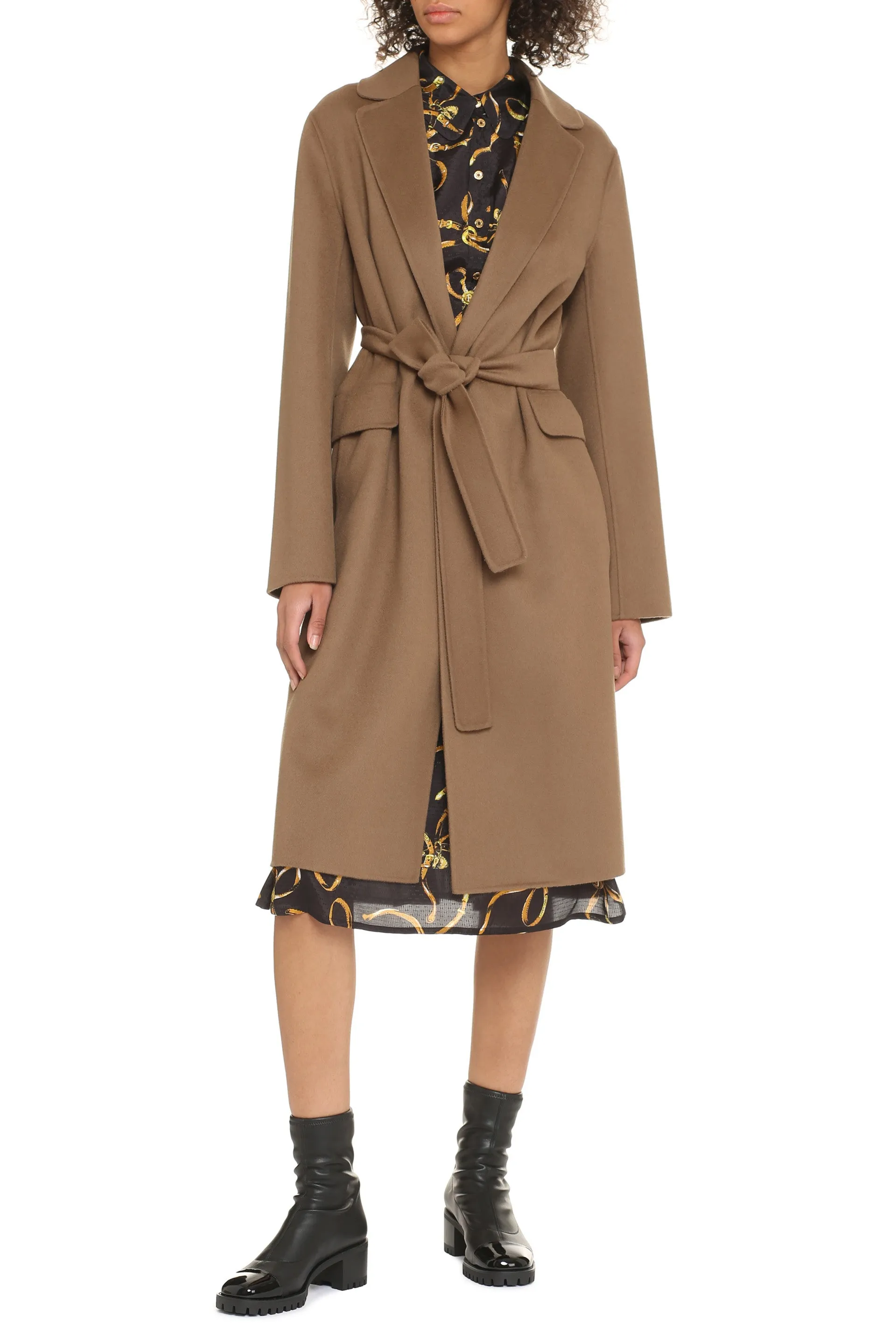 'S Max Mara Polly Tie Belt Coat