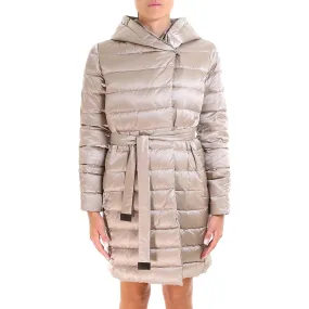 'S Max Mara Quilted Hooded Coat