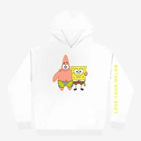 SpongeBob and Patrick White Hoodie