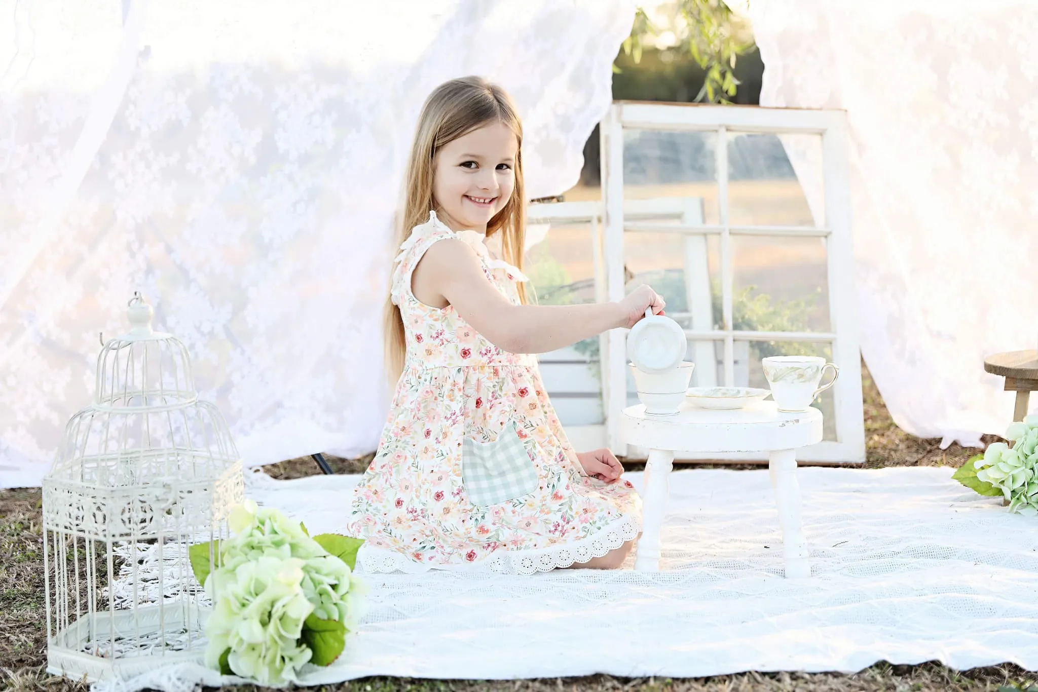 Spring Floral Tunic Set