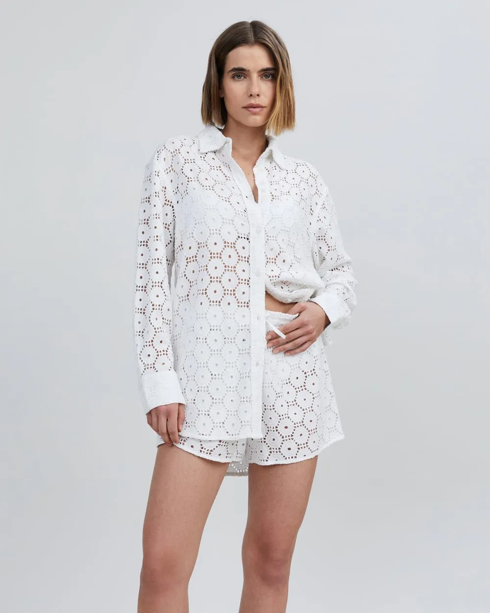 The Eyelet Oxford Tunic